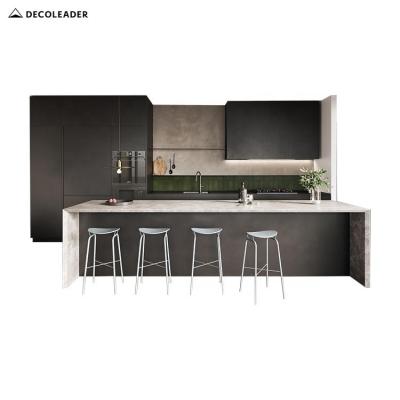 China 2 PANEL PAC modern design dark gray sideboard Cocina zu verkaufen