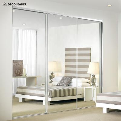 China (Size) DECOLEADER Adjustable Mirror Sliding Door Wardrobe For Australia for sale