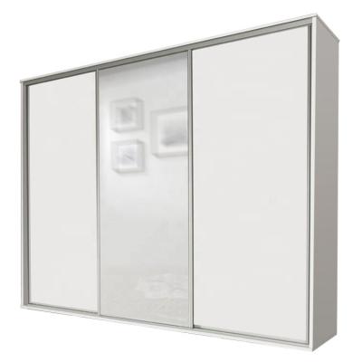 China (Hight) Wardrobe Adjustable Wardrobe Cupboards White Cabinet With Sliding Doors for sale