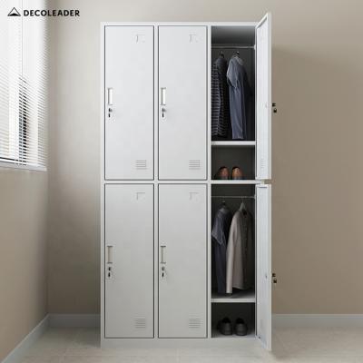 China (Size)Adjustable Hot Selling Steel Metal Clothing Locker Bedroom Closet Wardrobe Cabinet zu verkaufen