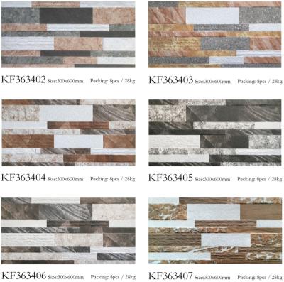 China CLASSIC 3D Tiles Exterior Use And Rustic Piso Porcelanato Ceramic Wall Tile Wall Ceramic Tiles Exterior for sale