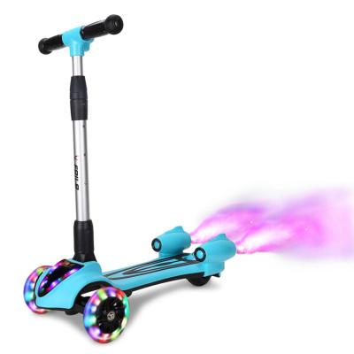 China 2021 Popular Wholesale Sales Child High Quality Smoking Scooter With Light Music Kids Scooter for sale