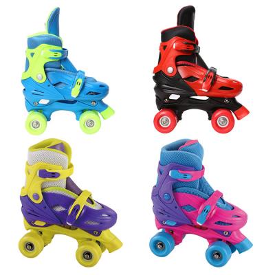 China Hot Selling Outdoor Activities Wholesales 4 Wheels PVC Adjustable Roller Skates for sale