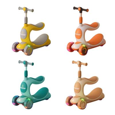 China 2021 Hot Selling Adjustable Handlebar Height Kids Scooter NEW With Seat Kick Scooter for sale