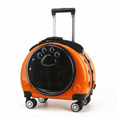 China Small Animals Fabric Breathable High Toughness Pet Carrier Trolley Dual Function Pet Backpack for sale