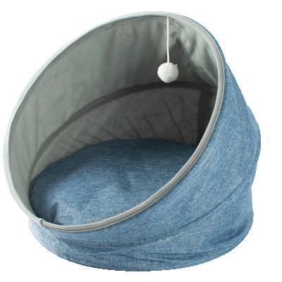 China High Quality Breathable Foldable Comfortable Soft Cat Closed Cave Cat Bed For Cat Sleeping for sale