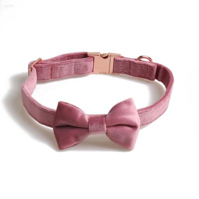 China Fasion Dog Detachable Color Cute Color Metal Adjustable Pink Dog Collar Dog Leash for sale