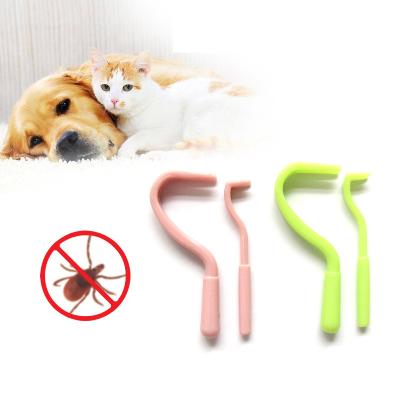 China Viable Plastic Dog Products Pet 3pcs Hook Scratching Tool Flea Remover Tick Remover Tick Remover for sale