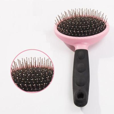 China Durable Popular Amazon Hair Removal Pumpkin Grooming Shape Cat Brush Durable Thick Comb For Pet for sale