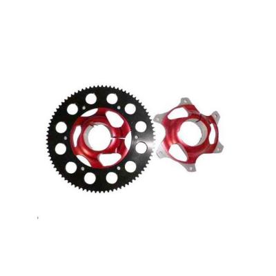 China CNC Machined Aluminum Alloy Sprocket Carrier For Go Kart 10x4.50-5 / 11x7.10-5 for sale