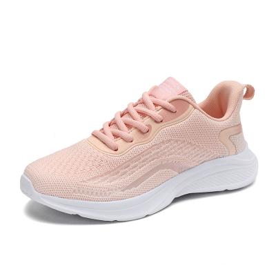 China Next step women's single casual women's sports shoes fly new fly running college students breathable weaving shoes light up leisure shoes for sale