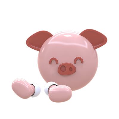 China anto Touch Control Genuine In-Ear Cartoon Kids Headphones High Fidelity Wireless Binaural Noise Call Pairing Tws Earbuds BT 5.0 Stereo Earphone for sale