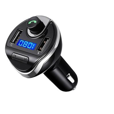 China Blue Car Radio Adapter 5V 3.4A USB Adapter 5V 3.4A USB Fast Tooth T20 Car Kit Handsfree Wireless In-Car FM MP3 Transmitter TF Card USB Disk 0mb for sale