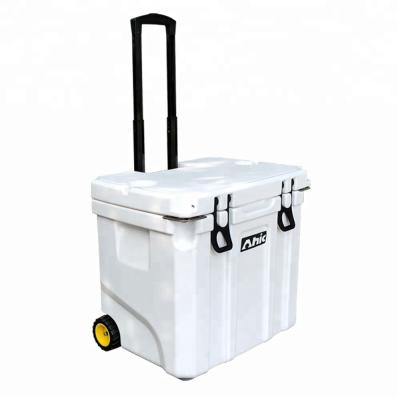 China Waterproof Cooler Series Durable Profile 35Quart Wheels and Reinforced Tow Handle for sale