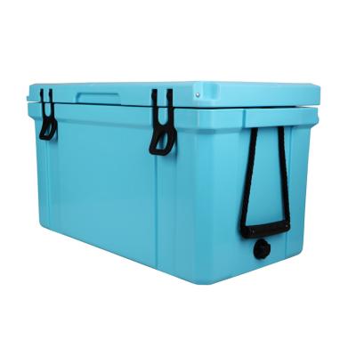 China Custom Waterproof 55 Liter Cooler Box Ice Heavy Duty Fishing Sea Scooter Fishing Cooler for sale