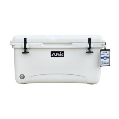 China Large Marine Insulated Hard Cooler Box 65L Waterproof Plastic Fishing Box Ice Cooler for sale