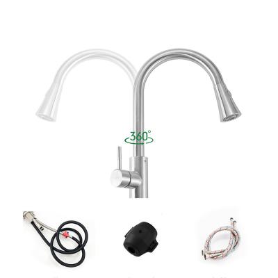 China TALLSEN Jet Stainless Steel Hot And Cold Water Pull Out Hose Faucets For Single Handle Pull Out Kitchen Faucet for sale