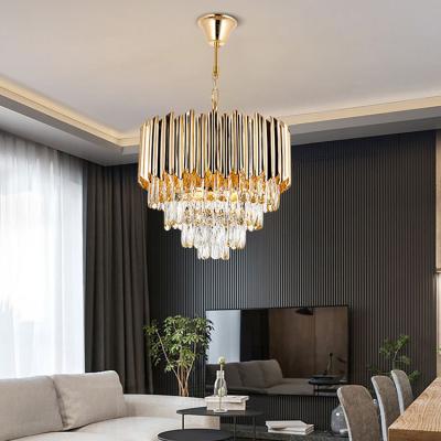 China Good Price Gold Modern Home Fancy Living Room Decorative G9 Crystal Chandelier Lamp for sale