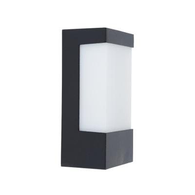 China New Arrival European Modern Black Aluminum Lamp Body Energy Saving Waterproof Modern Led Outdoor Wall Light for sale