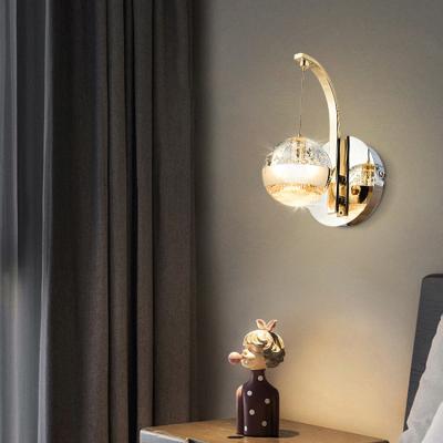 China Modern Popular Modern Office Living Room Hotel Product Indoor Luxury Crystal Led Wall Lamp for sale