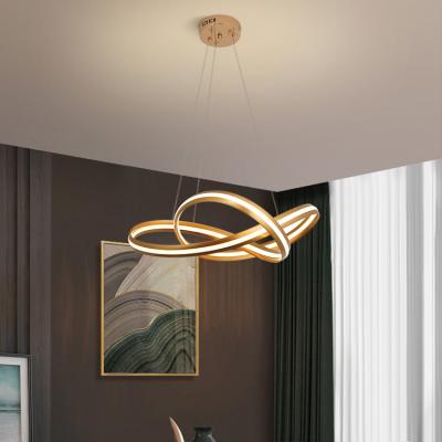 China Modern classic design hotel villa living room high brightness lamp aluminum body modern led pendant light for sale