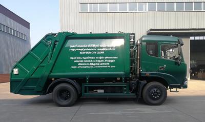 China Factory supply brand direct compressed garbage truck 8 square barrel type compressed garbage truck quality assurance for sale