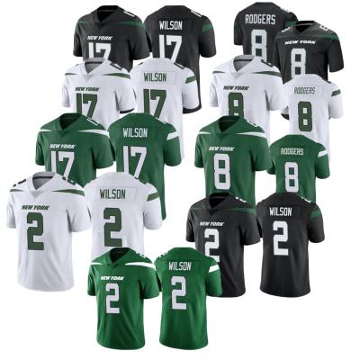 China Breathable New York 8#Aaron Rodgers Jerseys American Football Embroidery Stitched Limited Jersey Rugby Game Jerseys Green White Black for sale