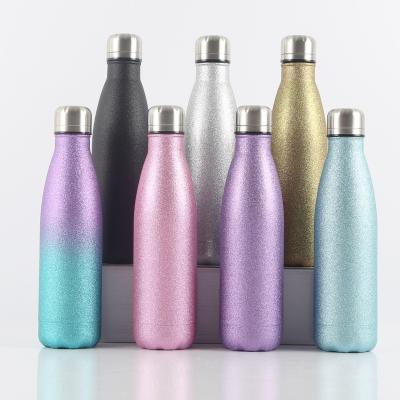 China Sustainable New Style Powder Coated 304 Stainless Steel Cola Vacuum Sports Bottle Thermos Outer Flask for sale