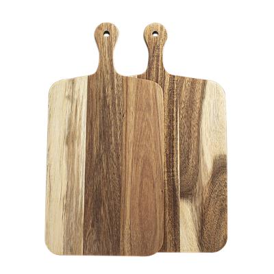 China Sustainable Different Sizes Acacia Wood Cheese Board Large Cutting Boards for sale