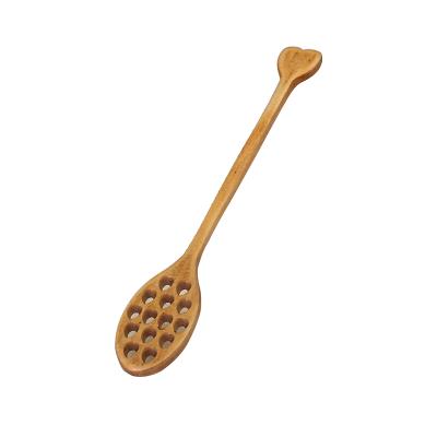 China Eco Friendly Wholesale Viable Honey Stick Mini Wooden Honey Dipper Spoon for sale