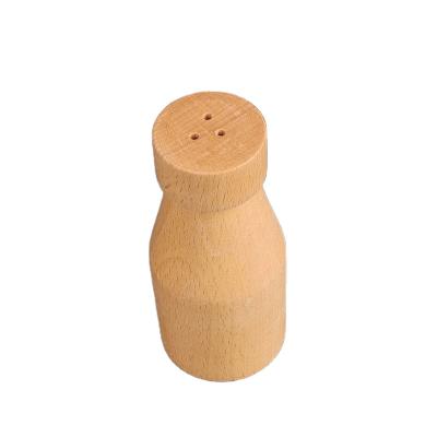 China Viable Unique Wooden Seasoning Herb And Spice Tools Jar Spice Bottle Empty Jar With Wooden Lid for sale