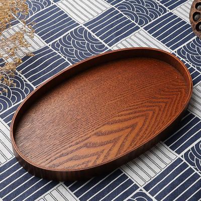 China Viable Fancy Drink Serving Tray Wood Slice Serving Platters for Restaurant for sale