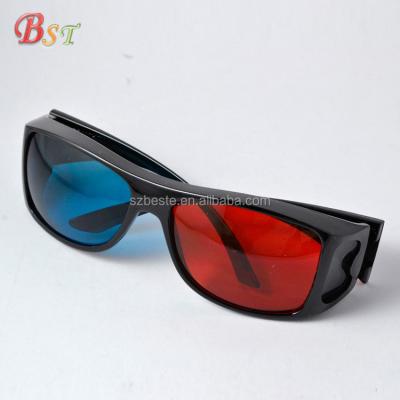 China High Quality Plastic Factory Price ABS Plastic Anaglyphic Red Blue Red Cyan Anaglyphic 3d Glasses Eco-friendly for sale