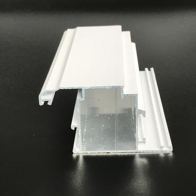 China Decorations door & Aluminum Window / Glass Wall Profile Powder Coating White Color For Windows And Doors To Mauritius for sale