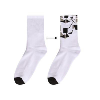 China Factory Custom Made Breathable High Quality Socks Custom Cotton Socks White Socks With Logo for sale