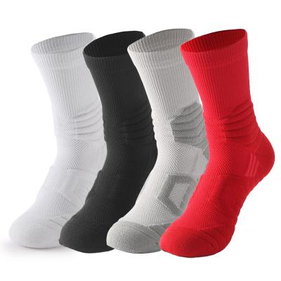 China Wholesale non slip breathable sports socks thickened towel bottom elite ankle male basketball socks for sale