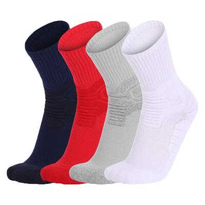 China Breathable Elite Sports Terry Logo Solid Color Towel Custom Bottom Best Running Socks for sale