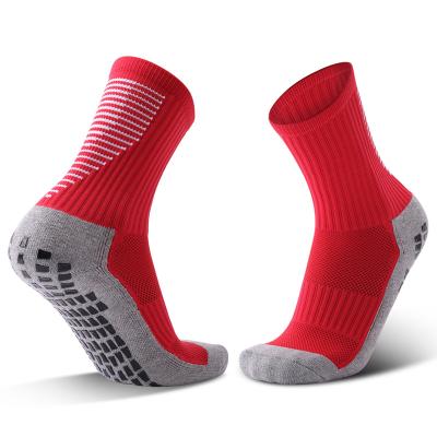 China Wholesale Breathable Design Anti Bacterial Breathable Elite Anti Slip Basketball Football Soccer Grip High Quality Sports Socks for sale