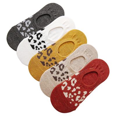 China Wholesale QUICK DRY invisible silicone leopard print new products non-slip women's socks for sale