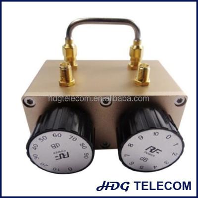 China High Quality Manual Stage Rotary Attenuator DC-6GHz 0-70dB RFVA-70-SMA-KK for sale