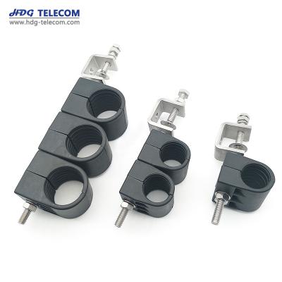 China Stackable Single Hole Type Conductor Telecommunication Clamp For Supporting Cables for sale