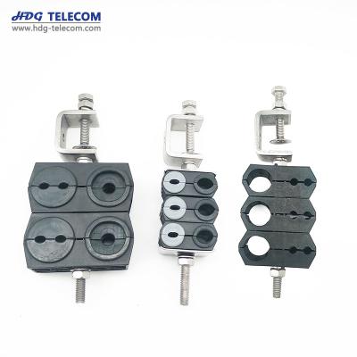 China Easy Installation Combo Holes Feeder Cable Clamp For Cell Tower for sale