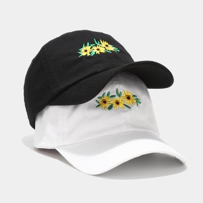 China Flower Rose Embroidered Men's COMMON Baseball Cap Autumn Fashion Outdoor Sport Women's Spring Women's Hip Hop Snapback Hat for sale