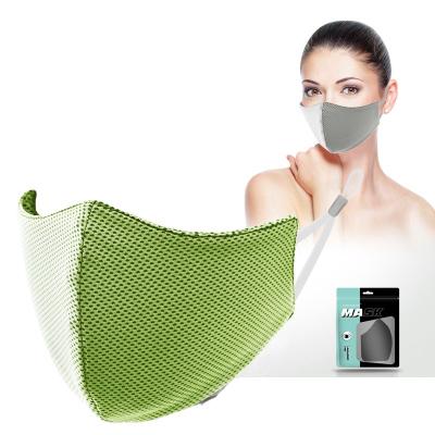 China Outdoor Activities Wholesale 2 Layers Breathable Quick-Drying Mesh Spandex Cold Feeling Dustproof Fitness Gym Sports Outdoor Cycling Face Mask for sale