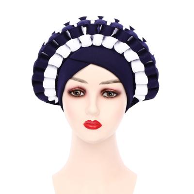 China 2021 RELIGION design auto gele headtie turban women african hat for nigerian gele turban african hats best selling auto gele for sale