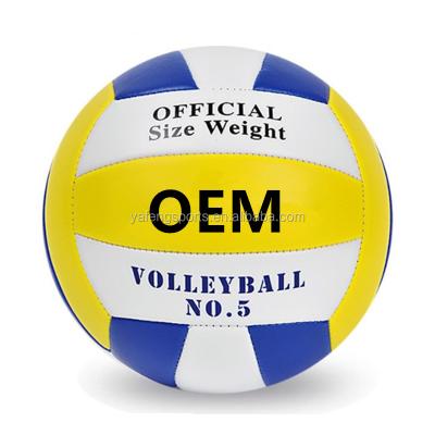 China Volleyball Playing Volleyball Soft Laminated PU Volleyball Ball Wholesale For Beach Training for sale