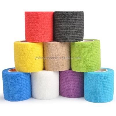 China High Quality Safty 5cm Hot Selling Sports Waterproof Horse Veterinary Colorful Medical Nonwoven Elastic Cohesive Bandage Cohesive Bandage for sale