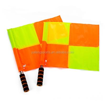 China High Quality Custom Soccer Traning Polyester Football Club Sport Referee Flag for sale