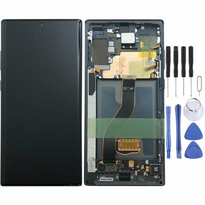 China Note10 plus lcd with frame for samsung note10 plus lcd display touch screen digitizer assembly for sam note10 plus for sale