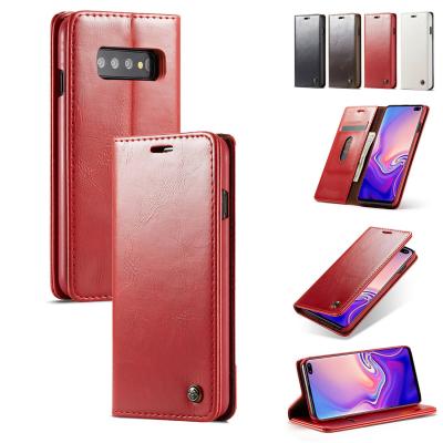 China High Protective Leather Cover Flip Holder Stand Wallet Phone Case For Samsung S10 S9 S8 Note8 9 for sale